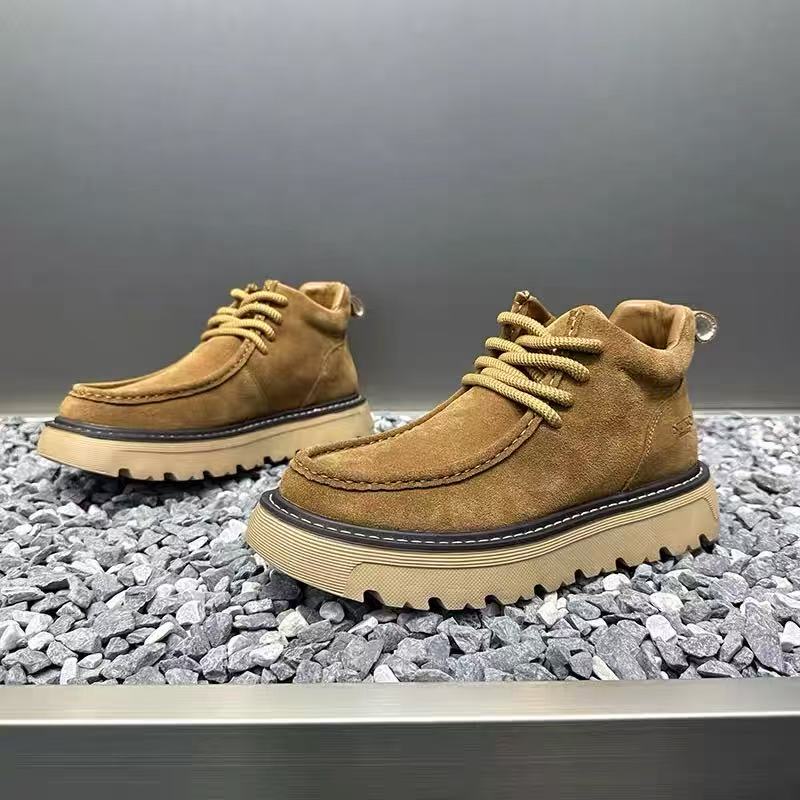 Street Fashion Men 2025 - Botas de plataforma para hombre de