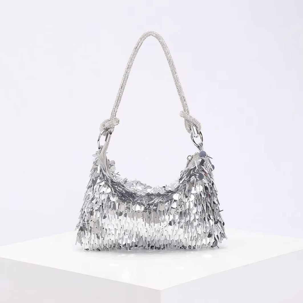 Fashion Street Night - Bolso de Hombro Delgado con Lentejuelas