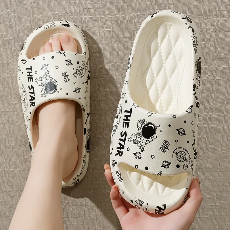 Queen Street Fashion - Pantuflas frescas para hombre, Zapatillas de