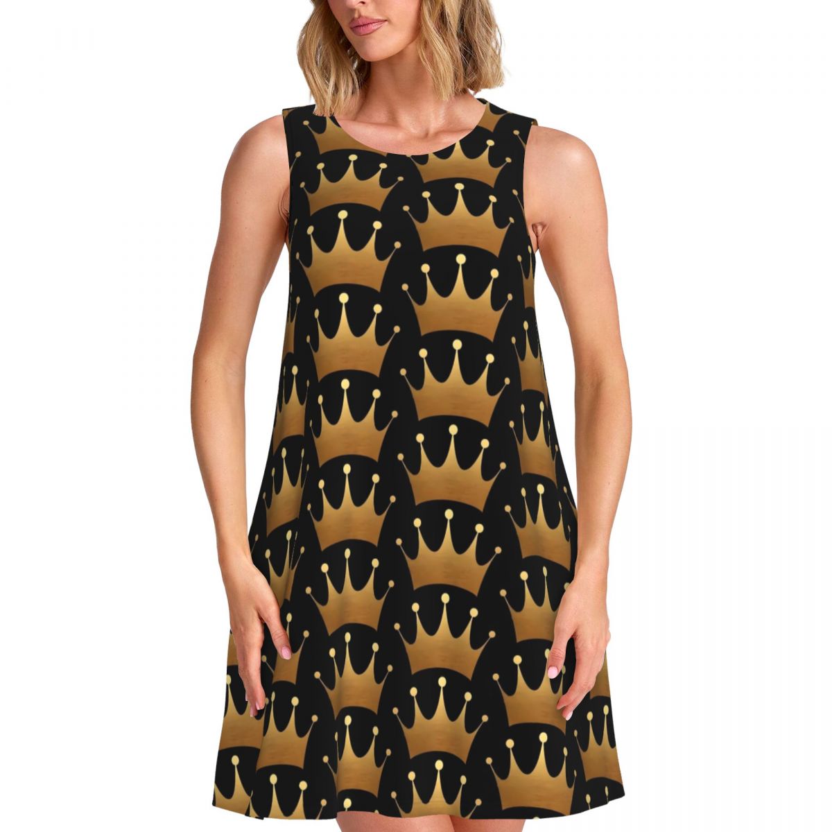 Queen Street Fashion - Vestido con Estampado de Reina y