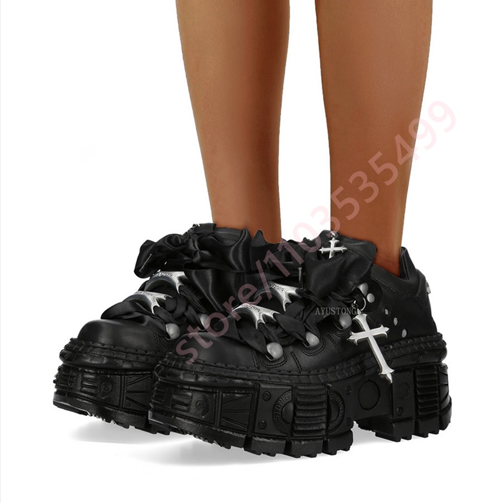 Street Fashion Y2K - Botas de Tobillo con Remaches Metálicos