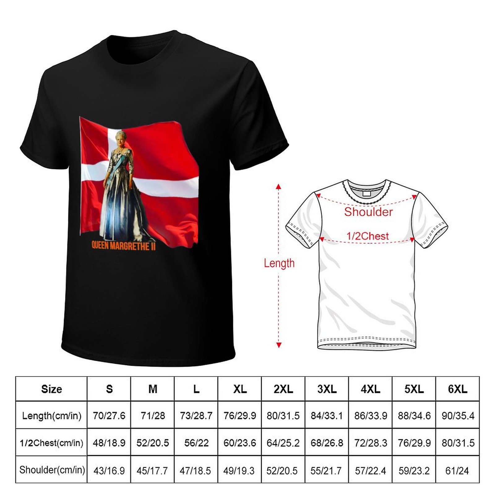 Camiseta de la Reina Margarita - Queen Street Fashion reseña y precio