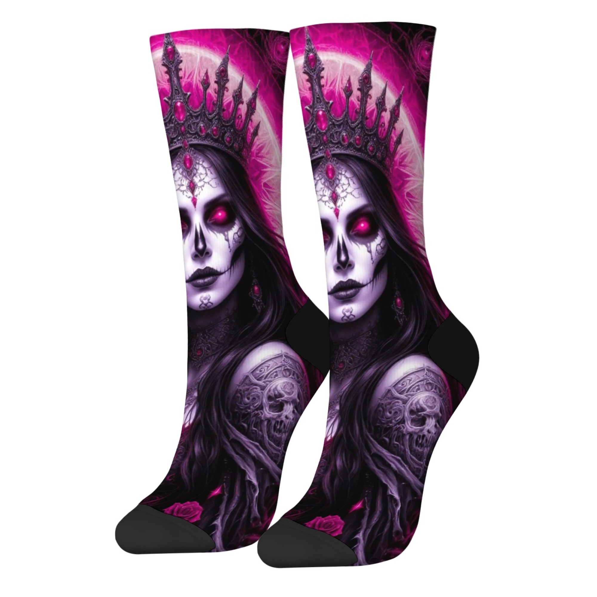 Calcetines de arte gótico oscu - Queen Street Fashion reseña y precio