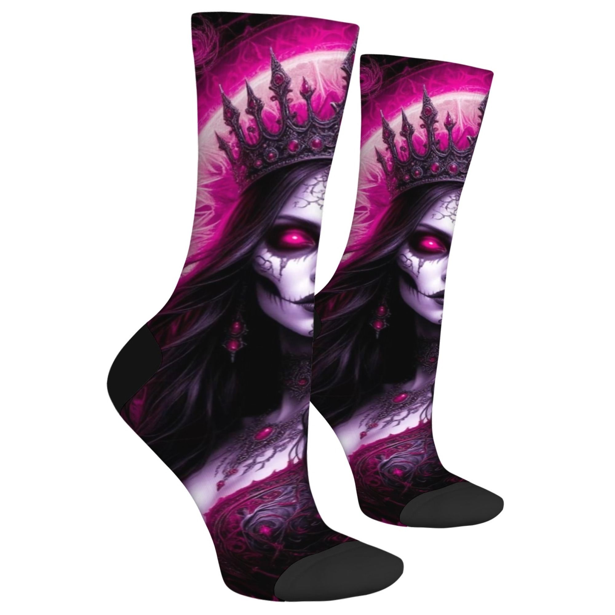 Calcetines de arte gótico oscu - Queen Street Fashion reseña y precio