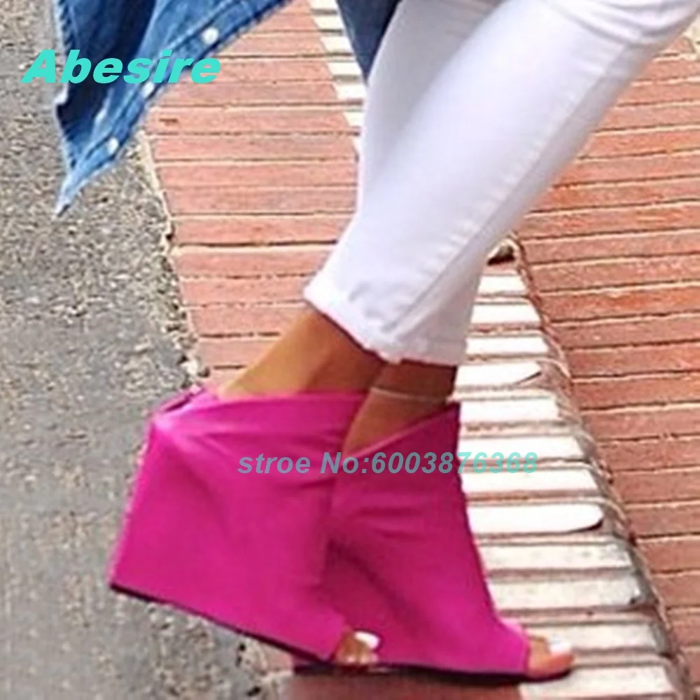 Sandalias de tacón de cuña ama - Street Fashion Y2K reseña y precio