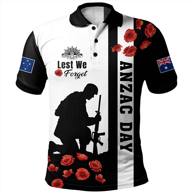 Lest We Forget Anzac Day Polo  - Street Fashion Men 2025 reseña y precio
