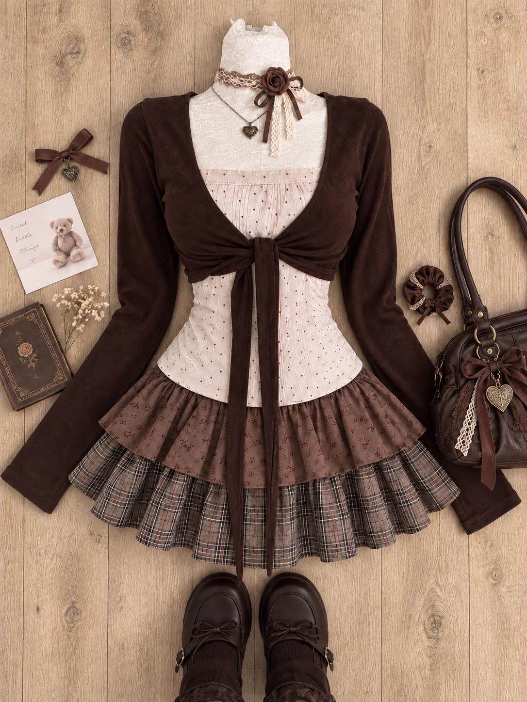 Conjunto de dos piezas de esti - Street Fashion Y2K reseña y precio