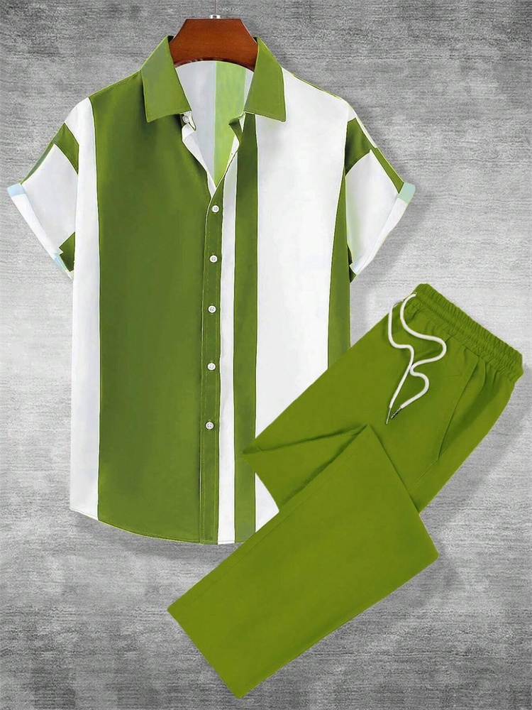 Conjunto de camisa de Otoño de - Street Fashion Men 2025 reseña y precio