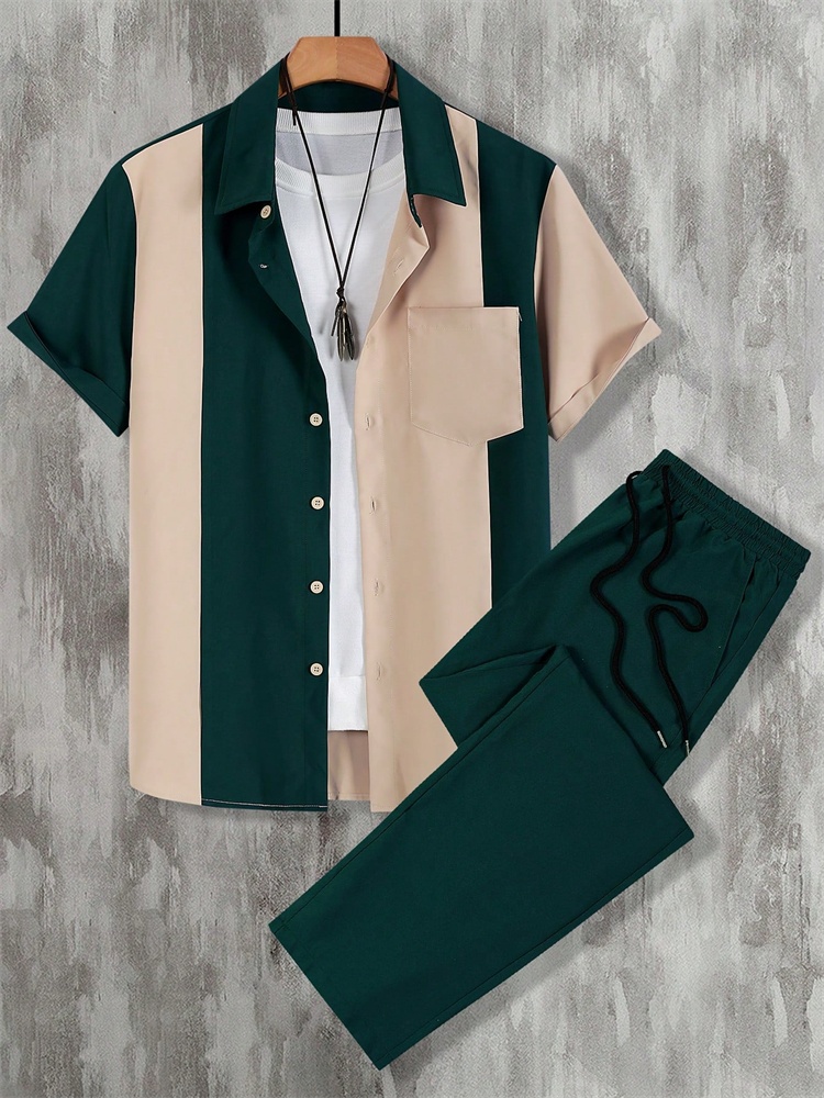 Conjunto de camisa de Otoño de - Street Fashion Men 2025 reseña y precio