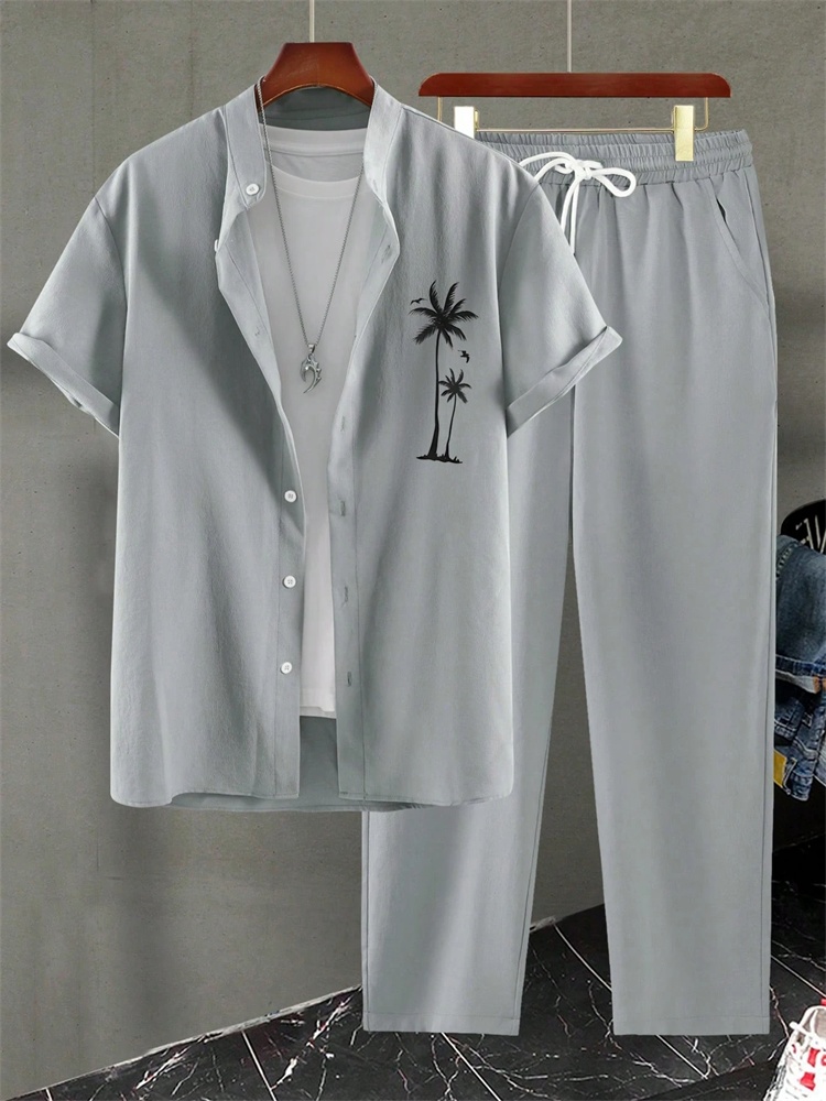 Conjunto de camisa de Otoño de - Street Fashion Men 2025 reseña y precio