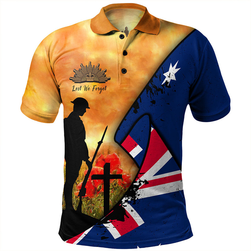 Lest We Forget Anzac Day Polo  - Street Fashion Men 2025 reseña y precio