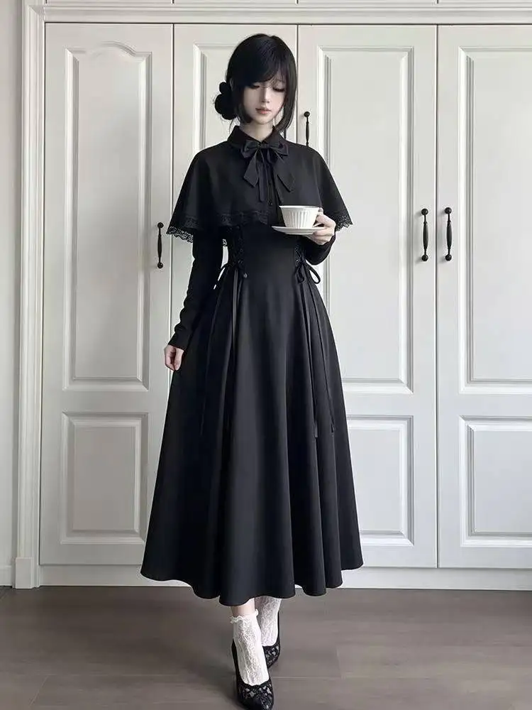 Vestido midi gótico de encaje  - Fashion Street Night reseña y precio